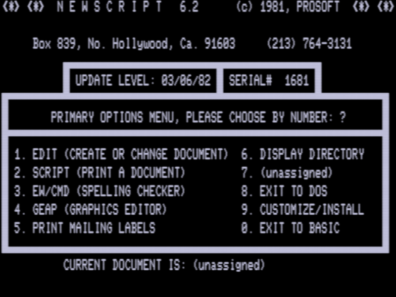 Screen shot
